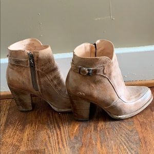 Bed Stu upstate heel boot light tan
